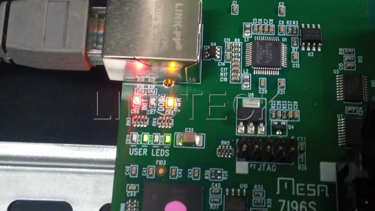 Conexão host FPGA da Placa Eletrônica 7I77 Mesa LinuxCNC