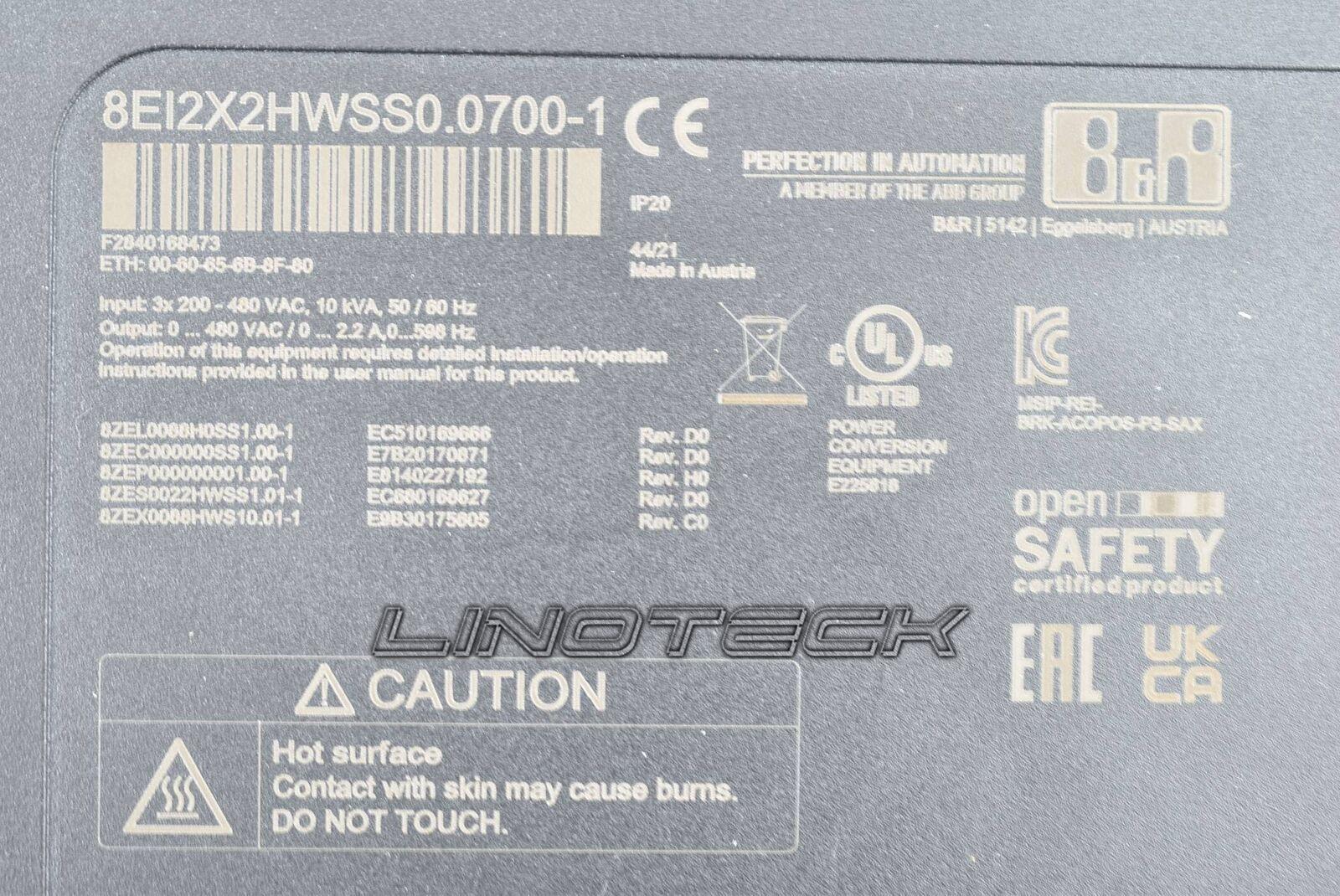Conserto da Servo Drive B&R Acopos P3 8EI2X2HWSS0.0700-1
Conserto da Servo Drive B&R Acopos P3 8EI2X2HWSS0.0700-1