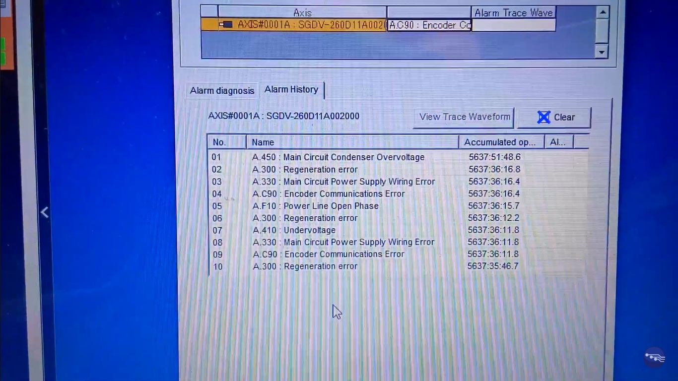 Assistência técnica Servo Drive Yaskawa Servopack Software Programação Backup Parametrização