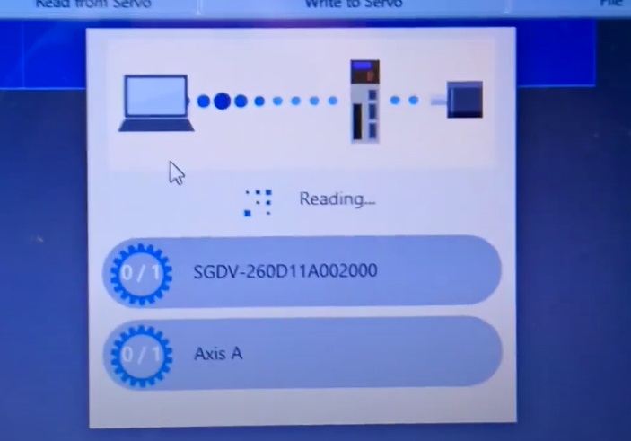 Manutenção de Servo Drive Yaskawa Servopack Software Programação Backup Parametrização