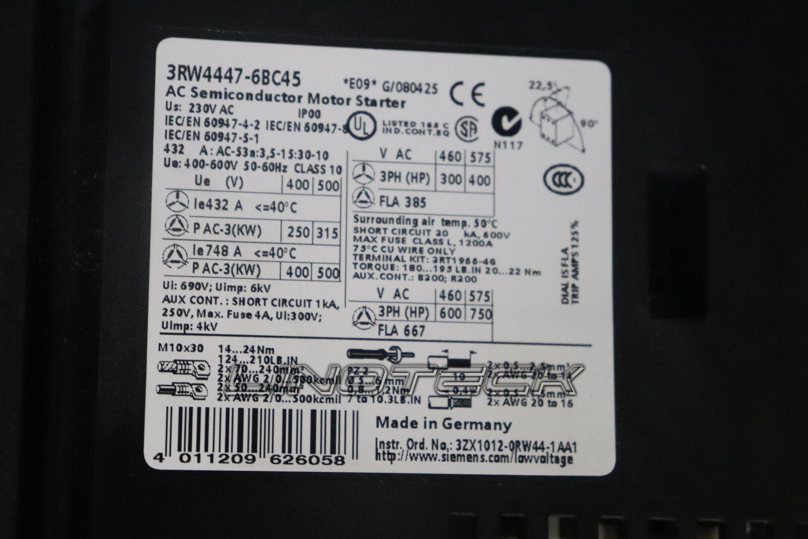 Reparo da Soft starter Siemens 3RW4447-6BC45 SIRIUS KW
Reparo da Soft starter Siemens 3RW4447-6BC45 SIRIUS KW